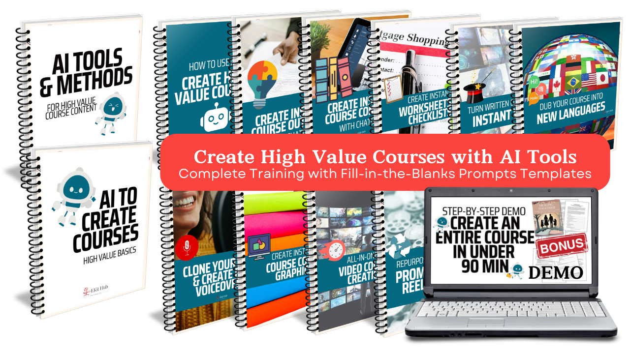 create high value courses with AI